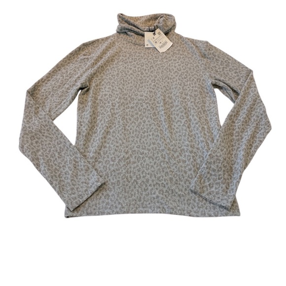 NWT Zara Leopard Print Soft Touch Turtleneck Sweater - Picture 6 of 11